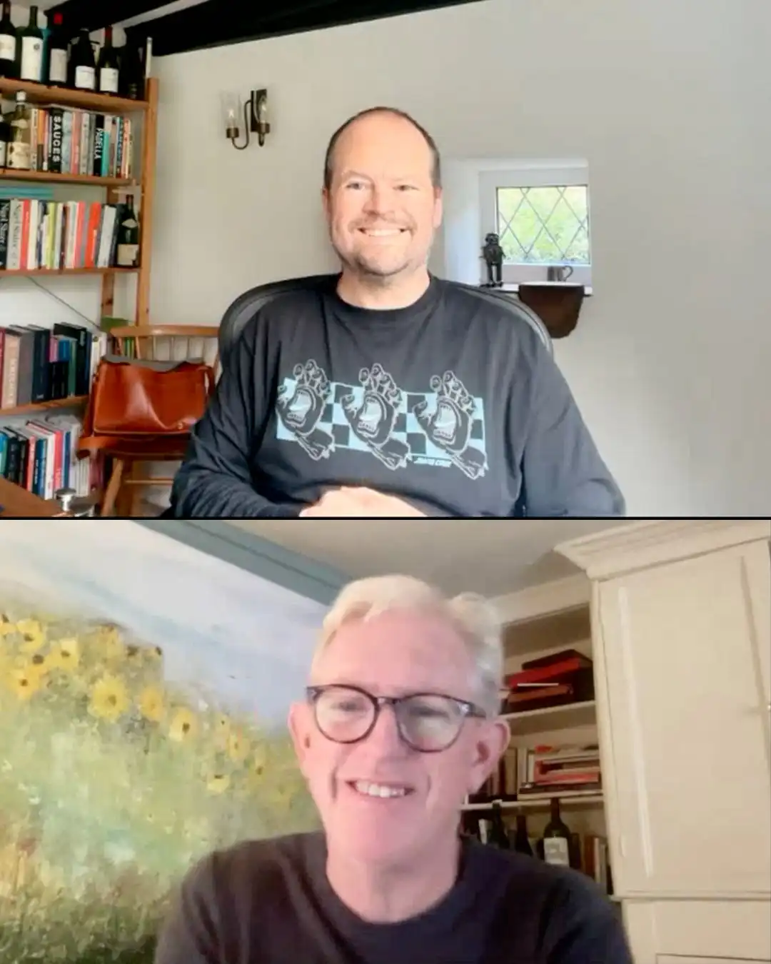 Matthew Hemming MW and Miles Davis on The M&M Show discussing 2022 red Burgundy from Burgfest